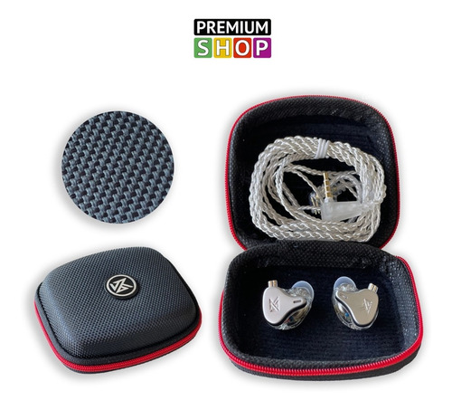 Imagen 2 de 10 de Estuche Auriculares Kz Funda Original Oficial Premium Shop