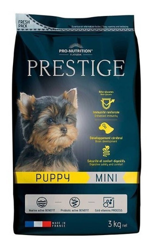 Alimento Prestige Flatazor Mini Puppy, Saco 3 Kg