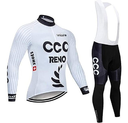 Uniforme Ciclismo Ruta Mtb Ccc Reno Pantalon Badana En Gel 