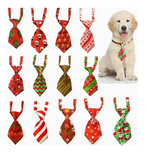 Corbata De Navidad Ajustable Para Mascota 