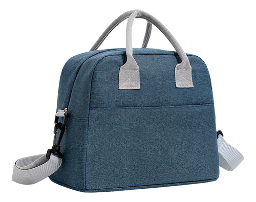 Bolsa De Mão Termica Media Mantém Temperatura Lanche Marmita Cor Azul