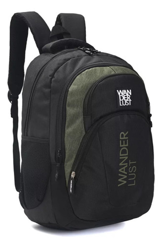 Mochila 18 Espalda Portanotebook Urban Mode Wanderlust 34026 Color Negro Diseño De La Tela Lisa