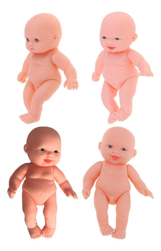 4 Uds Cuerpo Realista Reborns Bebé Muñeca Hecha A Mano Con