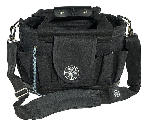 Klein Tools 58890 17-pocket Tool Tote With Shoulder Stra Yyn