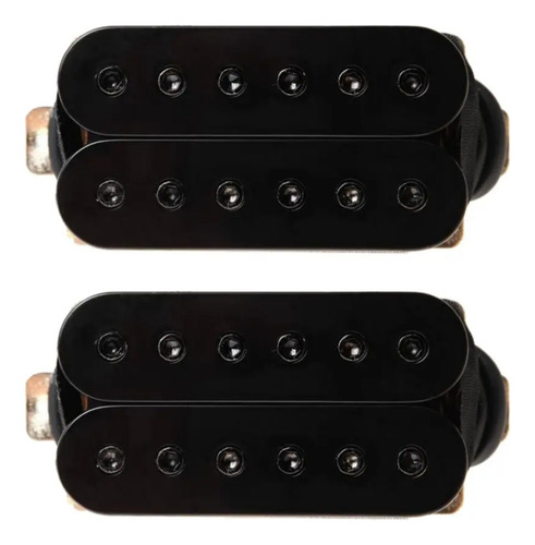 Set Micrófonos Humbucker Súper Distortion Guitarra Negros 2