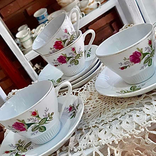 Juego De Té De Porcelana China Con Rosas