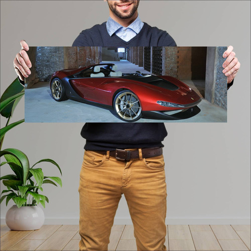 Cuadro 30x80cm Auto 2013 Ferrari Sergio Concept 528