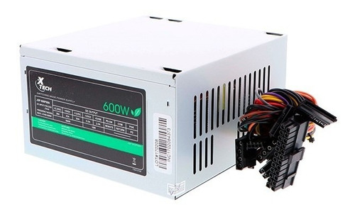 Fuente De Poder Xtech 600w 20+4 Pin Atx 12v