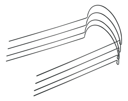 4 Estacas De Soporte Para Plantas, Forma De Anillo, De Metal