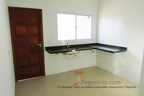 Imagem 15 de 24 de Casa Em Itanhaem Nova 2 Dorms Sendo 1 Suite Piso Porcelanato Espaço Gramado Garagem 3 Carros