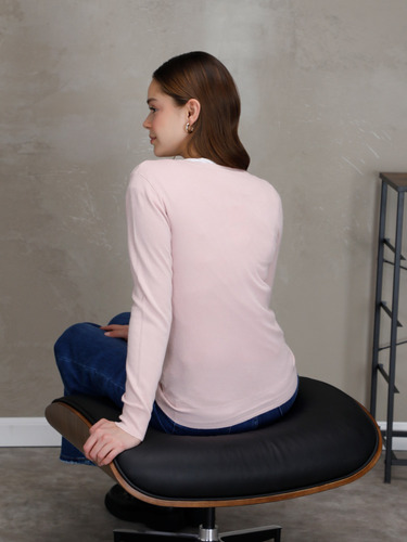 Suéter Ligero De Botones Cuello V Para Mujer Unitalla Cjj03