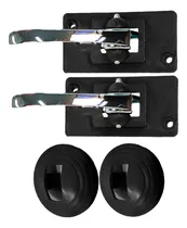 Comprar Manija De Abrir Metalica Cromada Interior Con Roseta Fiat 147 128 125 1600 Multicargal Metalica