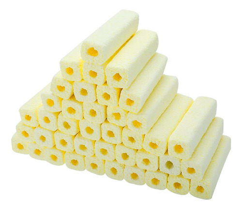 25 Pzas Mega Canutillos Ch De 9cm Cerámicos Filtro Biológico
