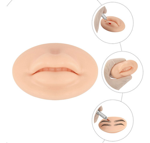 Práctica De Tatuaje De Piel De Labios Postizos Y Cejas