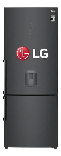 Refrigeradora LG Bottom Freezer Gb46tgt 446lt Flujo De Aire Color Negro