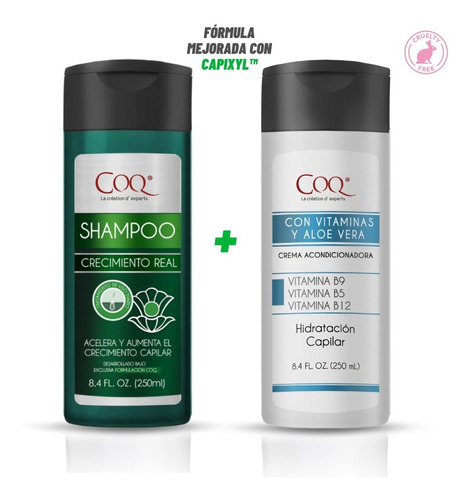 X2 Shampoo Crecimiento Con Capixyl+ Acondicionador 250 Ml Cu