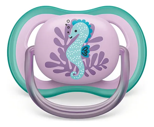 comprar Chupeta Ultra Air Avent 6-18m Cavalo Marinho Rosa Menina Un. Período De Idade 6-12 Meses