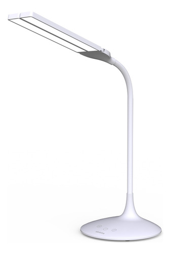 Lampara Velador Led Premium Abbits Plegable Flexible 3 Modos De Luz Fria Calida Natural 280 Lumens Mesa Escritorio Tactil Recargable Usb Temporizador Color Blanco All9030a