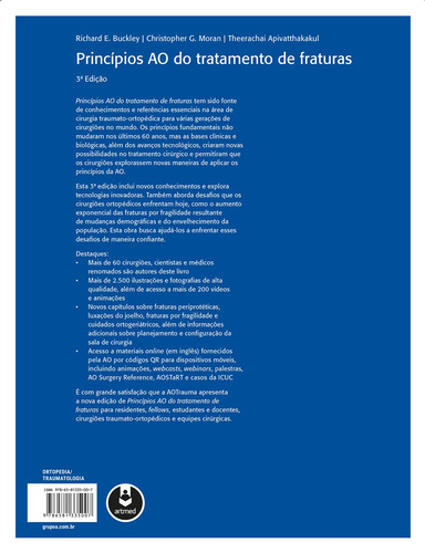 Princípios AO do Tratamento de Fraturas - 2 Volumes, de Buckley, Richard E.. Editorial ARTMED EDITORA LTDA.,Thieme Medical Publishers Inc., New York, capa dura em português, 2020