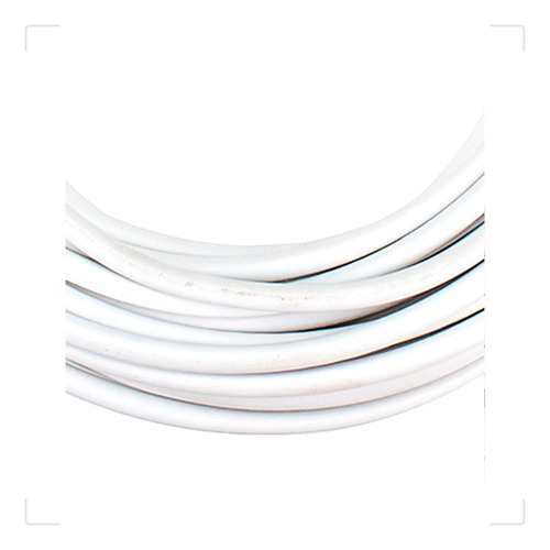 Cable Rg6 blanco Metro Rg06, antena de TV crimpada coaxial de 25 m