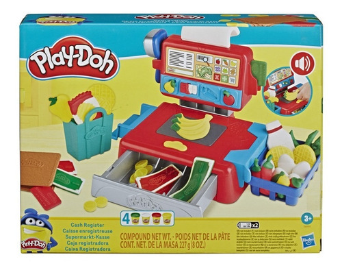 Maceta para modelar Play-doh Hasbro E6890, caja registradora, color multicolor