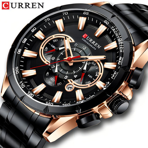 Reloj de acero inoxidable Curren 8363 para hombre