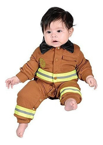 Jr Fire Fighter Tamano Del Traje De 6 A 12 Meses De Broncead