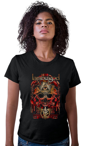 Playera Cleen Negra Lamb Of God Wrath Ojo Triangulo