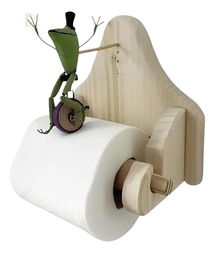 Soporte De Papel Higiénico Para Bicicleta Frog Riding, Dive