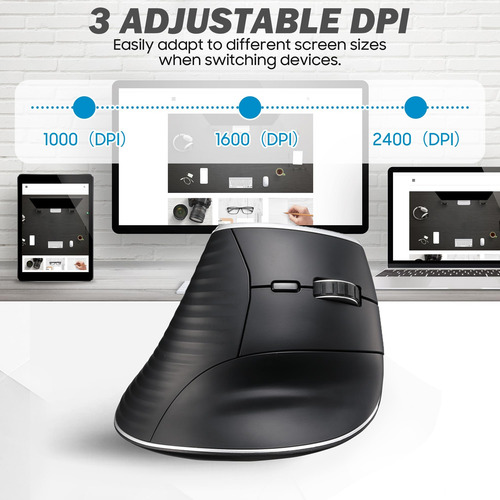 Mouse Ergonômico Vertical Sem Fio Bnnwa, Conectividade Y