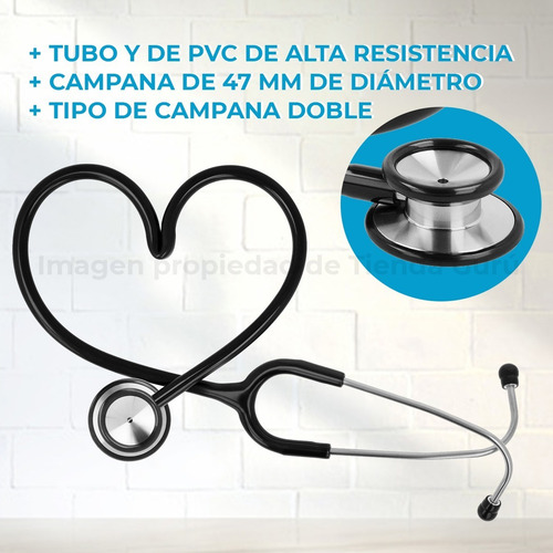 Imagen 3 de 6 de Estetoscopio Philco Medics Doble Acero Inoxidable Bk3006