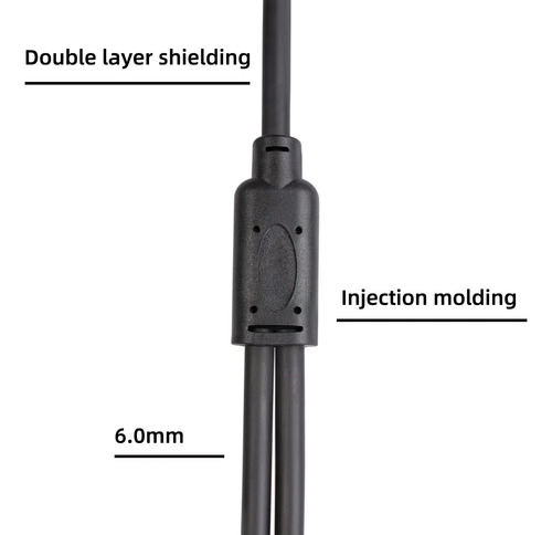 Three-core Xlr One Female To Two Male Adapter Cable