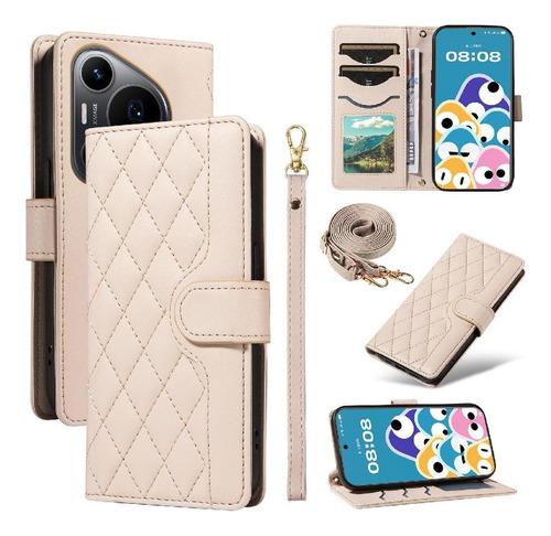 Funda Abatible For Huawei Pura 70 Pro Cartera Ranuras Para