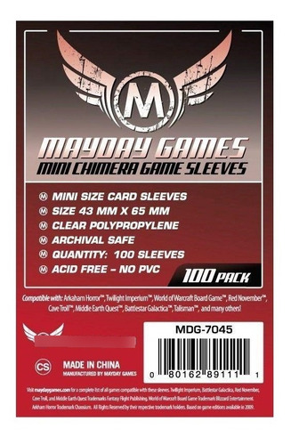 Sleeves Mayday - Mini Chimera Card Sleeves (43x65mm) Regular