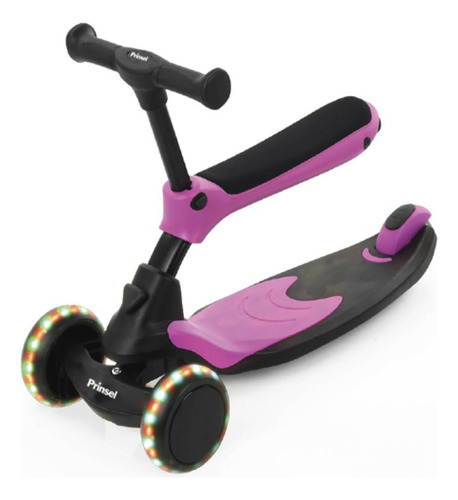 Scooter Prinsel Desing 2 En 1 Rosa Rosa