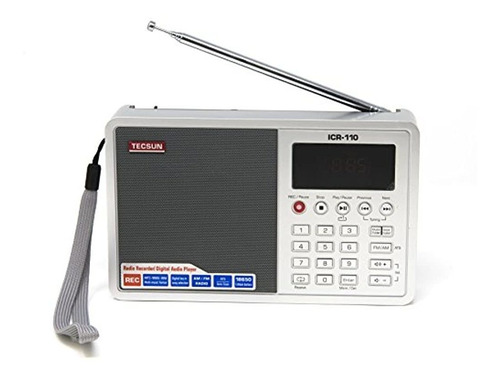 Tecsun Icr-110 Am Fm Radio Usb Mp3 player Parlante Gr
