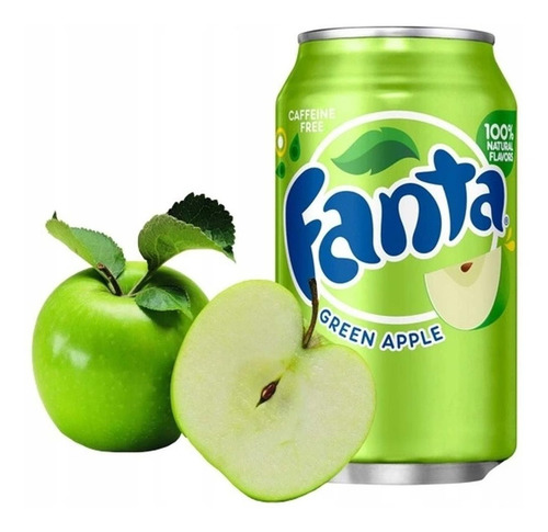 Fanta Maça Verde Refrigerante Importado Eua 6 Latas