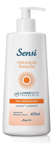 Hidratante Corporal Sensi Pele Bronzeada 400ml - Jequiti