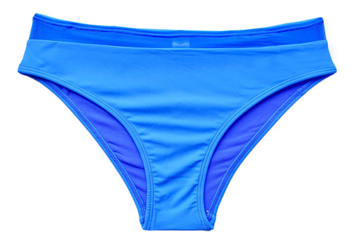 Bikini Calzón Con Transparencia Azul