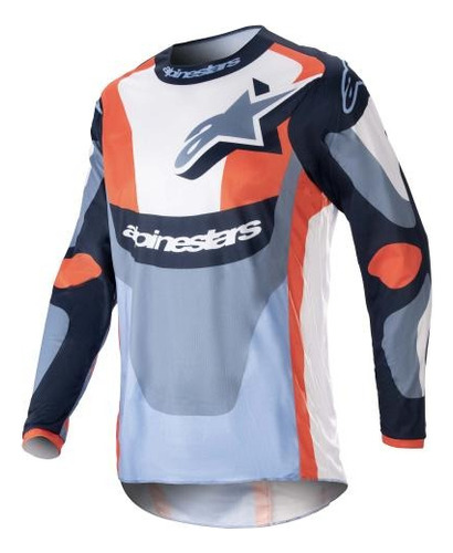 Jersey Alpinestars Fluid Agent Azul/naranja