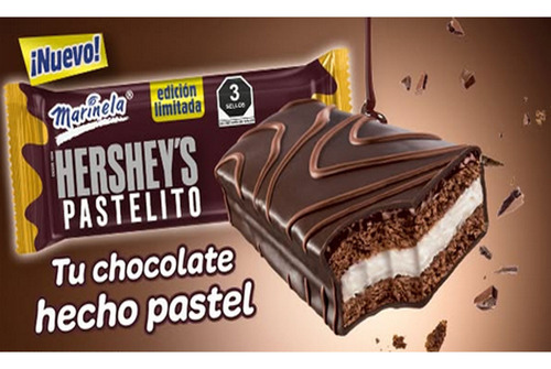 Marinela Hersheys Pastelito 10 Pzs + Barra Gansito 10pzs