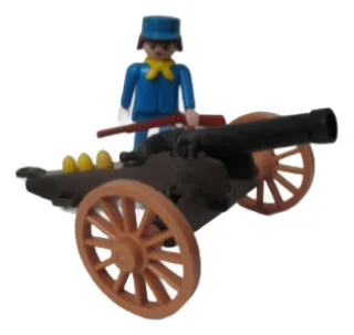 Playmobil Soldados Americanos Con Cañon Sin Caja