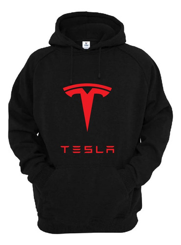 Sudadera Hoodie Con Gorro - Tesla Motors