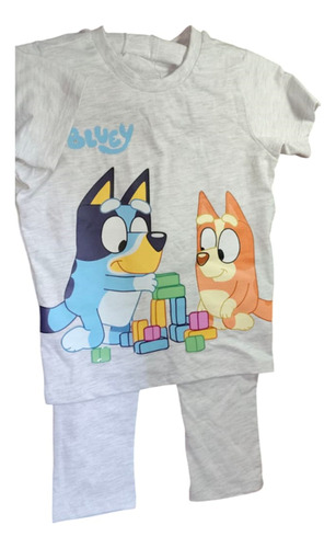 Conjunto Para Niñas Bluey 2 Pzas. Gris 4x
