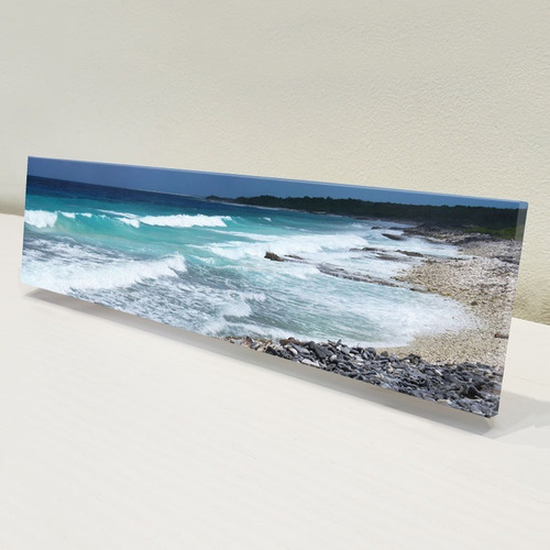 Cuadro Mdf Los Roques 20 Medidas 40 X 10 Cm Foto Canvas