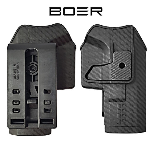 Funda Pistolera Boer Glock Porta Cargador Doble Universal