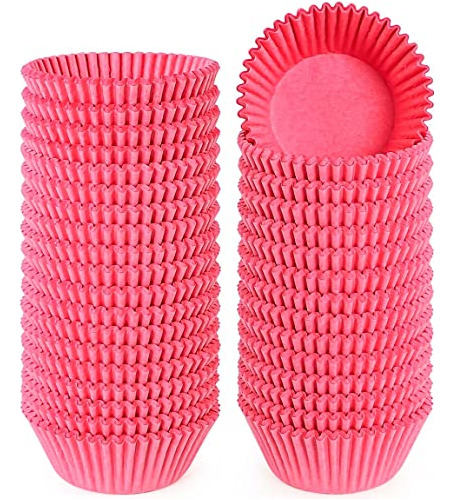 Caperci Standard Pink Cupcake Muffin Liners 500 Unidades, Si