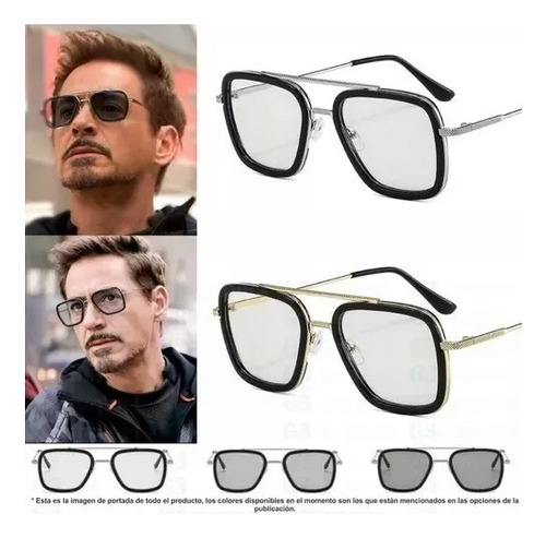 Gafas Monturas Tony Stark  Bloqueo Luz Azul