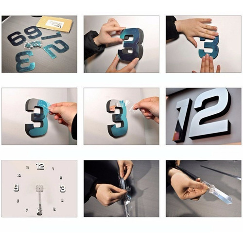 Reloj Gigante De Pared Realmente Grandes Efecto 3d. Pared