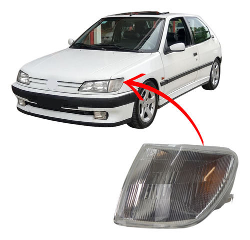 Lanterna Dianteira Peugeot 306 1993 1994 1995 Fitam Esquerda